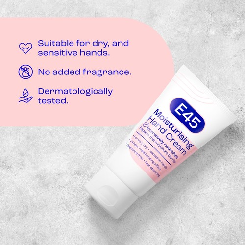 E45 Daily Hand Cream for Very Dry Hands & Sensitive Skin