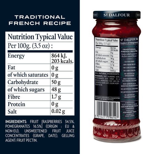 St. Dalfour Raspberry & Pomegranate Fruit Spread