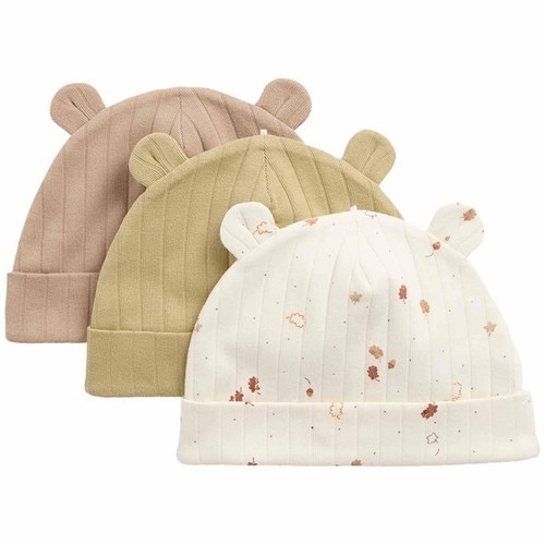 M&S Leaf Hats, 0-6 Months, Sand