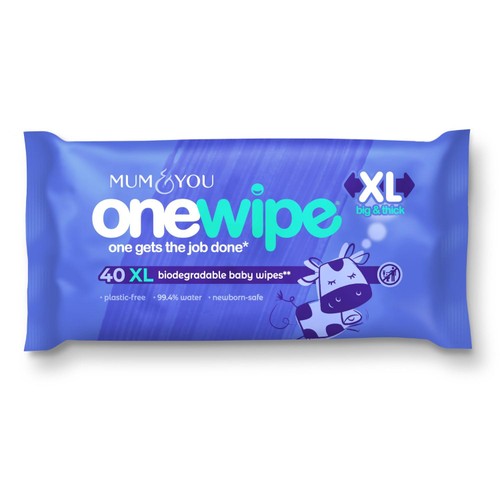 Mum & You OneWipe Extra Large Biodegradable Wet wipe