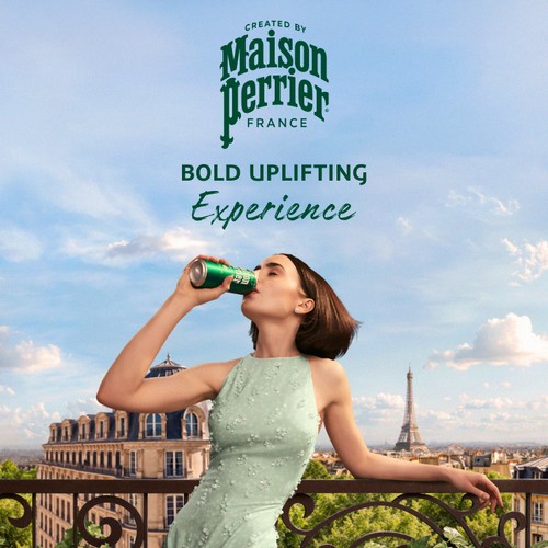 Maison Perrier Plain Sparkling Water Glass