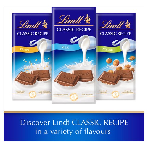 Lindt Classic Recipe Milk Chocolate Bar