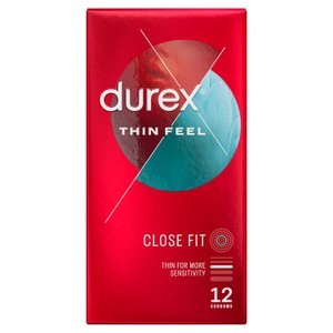 Durex Thin Feel Condoms Enhanced Sensitivity Regular Fit 6 Pack