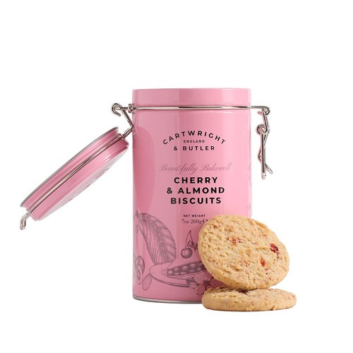 Cartwright & Butler Cherry & Almond Biscuits in Tin