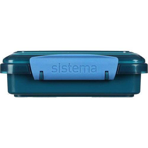 Sistema 3 Piece Bento Lunch Box and Water Bottle Set Blue