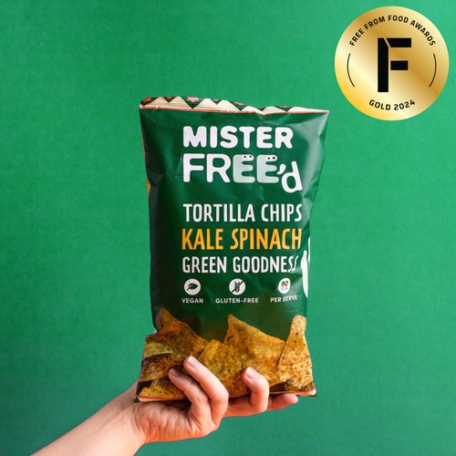 Mister Free'd Tortilla Chips with Kale Spinach