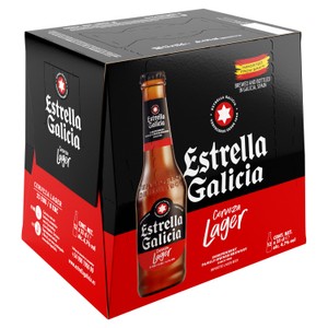 Estrella Galicia Premium Spanish Lager Bottles 12 x 330ml