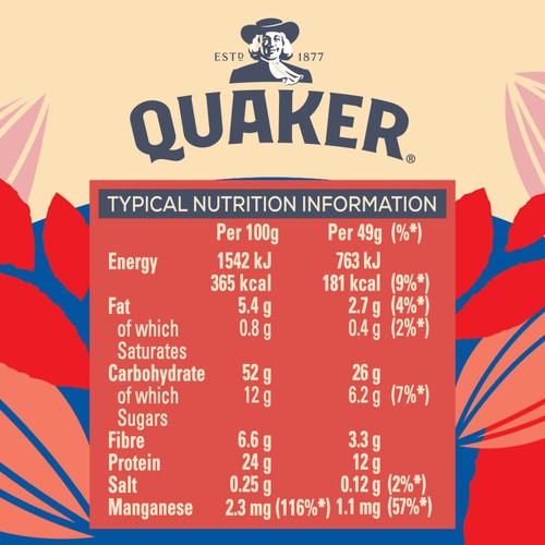 Quaker Oats High Protein Original Porridge Pot
