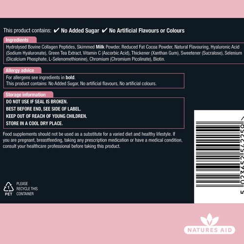 Natures Aid Collagen Chocolate Shake