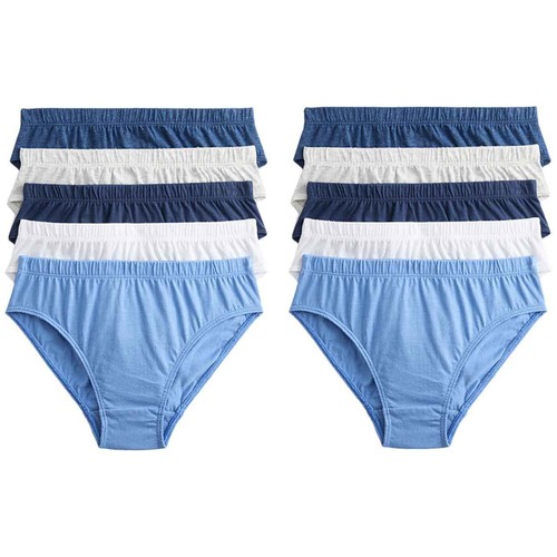 M&S Blue Nautical Briefs, 6-7 Years, Blue Mix