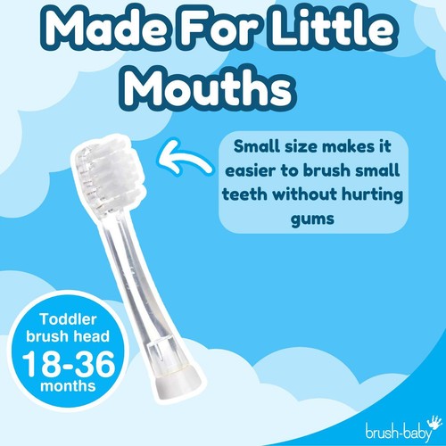 Brush-Baby BabySonic Replacement Toothbrush Heads, 18-36 mths