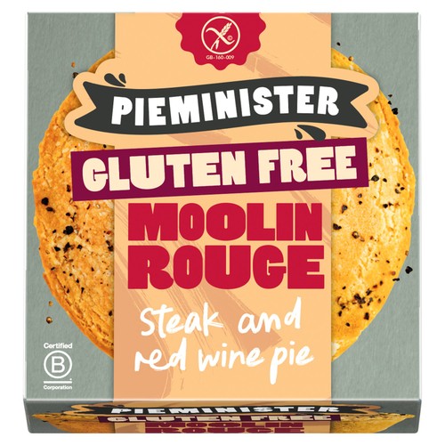 Pieminister Gluten Free Moolin Rouge Pie with British Beef Steak & Red Wine