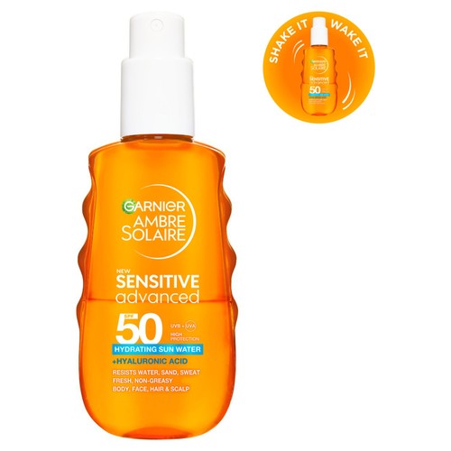 Garnier Ambre Solaire SENSITIVE ADVANCED Sun Protection Water Spray SPF50