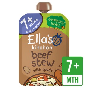 Ella's Kitchen Organic Beef Stew Baby Food Pouch 7+ Months 130g