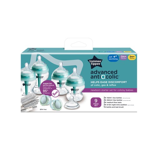 Tommee Tippee Advanced Anti-Colic Bottle Newborn Baby Starter Kit 
