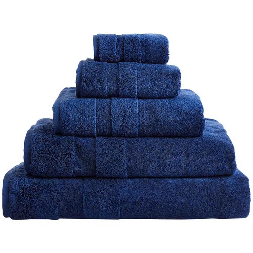 M&S Collection Ultimate Turkish Cotton Face Towels Midnight, 2 Pack