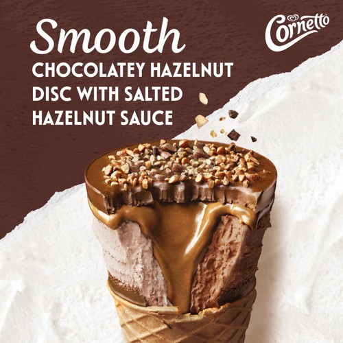 Cornetto MAX Hazelnut & Chocolate Ice Cream Cones