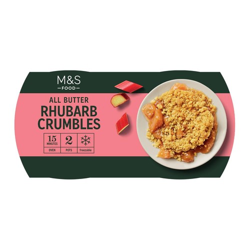 M&S Rhubarb Crumbles