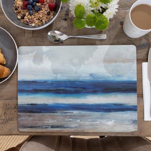 Creative Tops Blue Abstract Premium Placemats, 30x23cm,