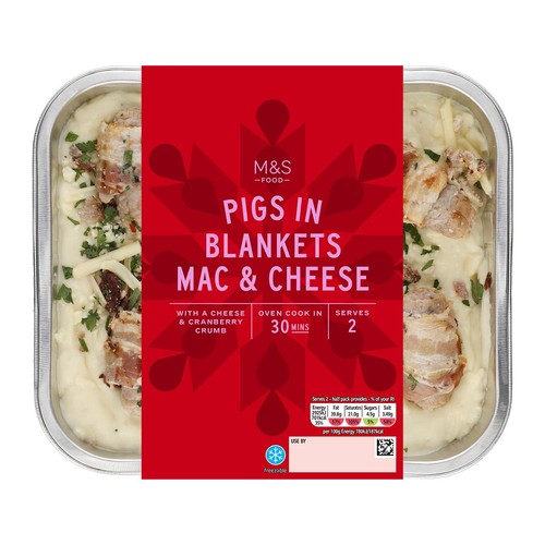 M&S Pigs in Blankets Mac & Cheese
