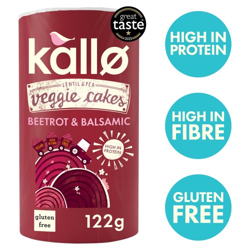 Kallo Beetroot & Balsamic Veggie Cakes