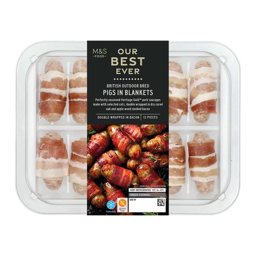 M&S Our Best Ever 12 British Pigs in Blankets