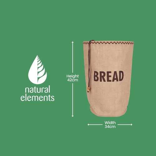 Natural Elements Hessian Eco-Friendly Bread Bag