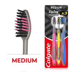 Colgate ZigZag Charcoal Toothbrush 3 Pack