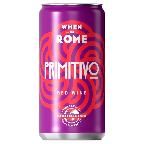 When in Rome Red Wine Primitivo IGT, Can