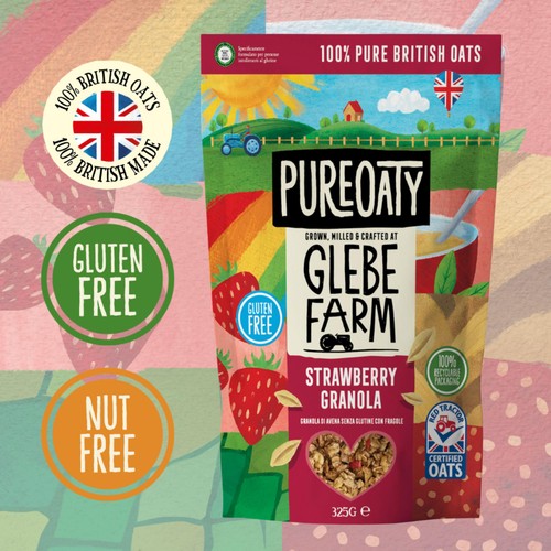 Glebe Farm Gluten Free Strawberry Oat Granola Crisp