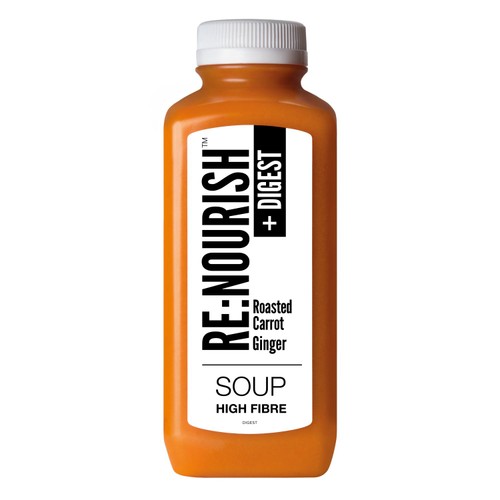 RENOURISH Digest Roasted Carrot and Ginger, High Fibre Soup