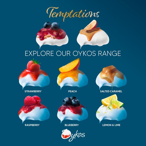Oykos Strawberry Luxury Greek Style Yoghurt Dessert