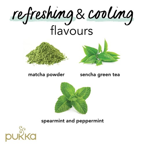 PUKKA Mint Matcha Green Organic & Fair Herbal Tea Bags