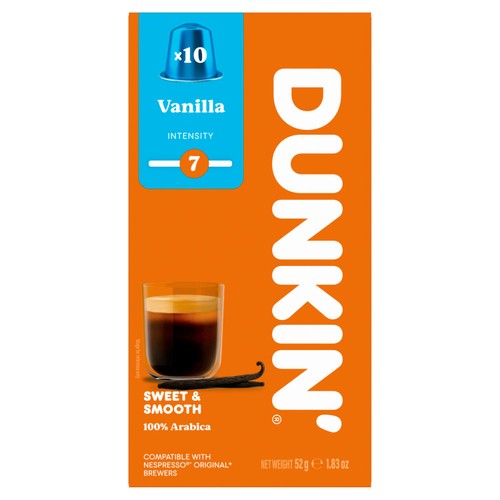 Dunkin Vanilla Nespresso Compatible Coffee Pods