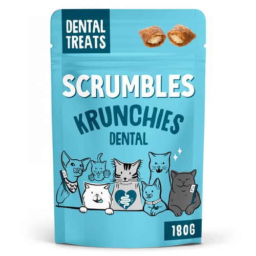 Scrumbles Cat Treats Dental Krunchies