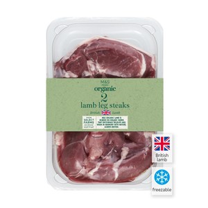 Organic British 2 Lamb Leg Steaks