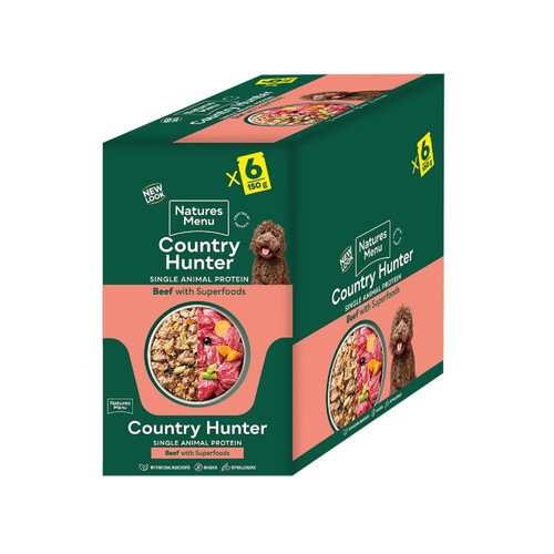 Natures Menu Country Hunter Beef Wet Dog Food Pouches