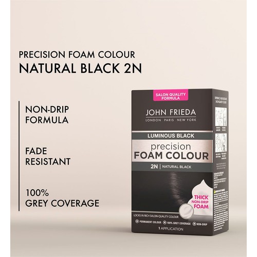 John Frieda Precision Foam Colour Natural Black 2N