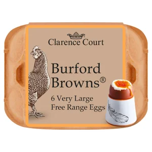 Clarence Court Burford Brown 6 Very Large Free Range Eggs