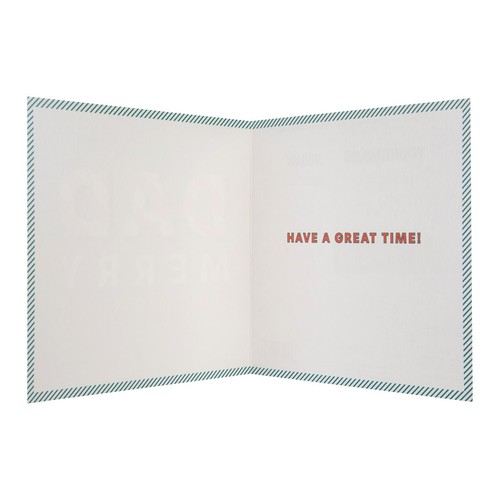 M&S Dad Text Christmas Card