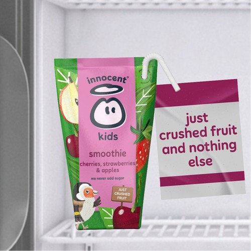 Innocent Kids Cherries, Strawberries & Apples Smoothies