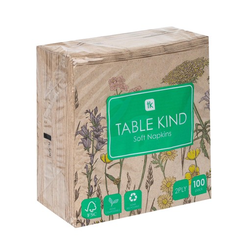Talking Tables Kind Kraft Meadow Napkin 33cm