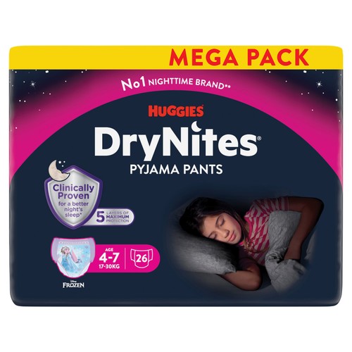 DryNites 4-7yrs Girl Mega Pack
