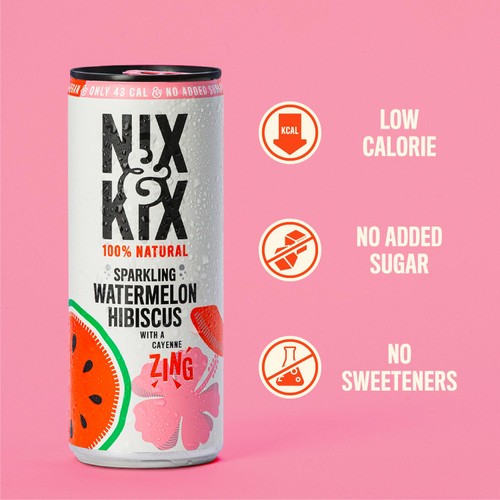 Nix & Kix Watermelon & Hibiscus