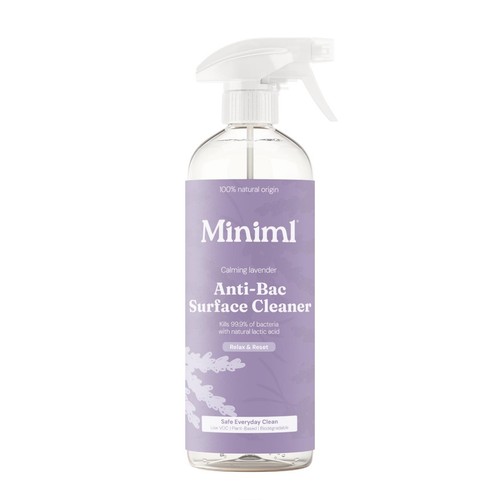 Miniml Anti-Bacterial Surface Cleaner Spray - French Lavender