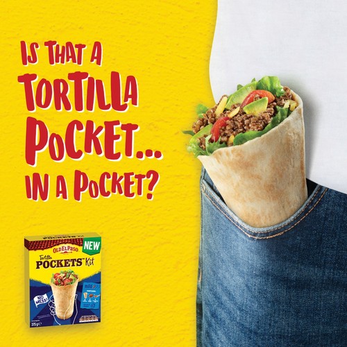 Old El Paso 8 Original Tortilla Pocket Kits 375g