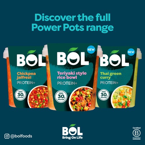 BOL Teriyaki Style Rice Bowl Power Pot Protein+ 450g
