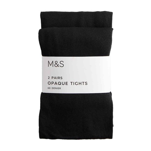 M&S School Tights New 9-10Y Black
