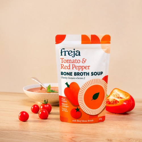 Freja Tomato & Red Pepper Bone Broth Soup