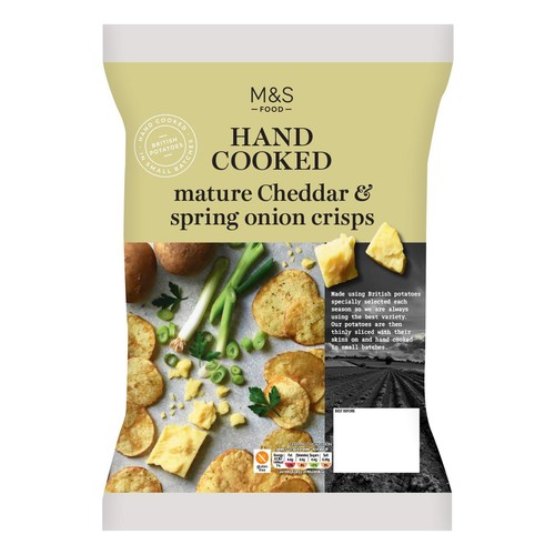 M&S Hand Cooked Cheddar & Spring Onion Crisps
